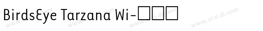 BirdsEye Tarzana Wi字体转换